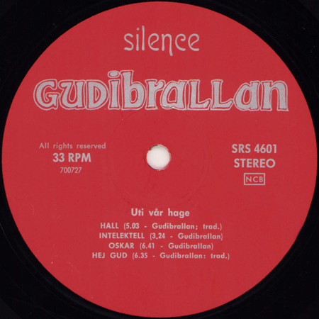 Gudibrallan LP Uti Var Hage 1st pressing label B