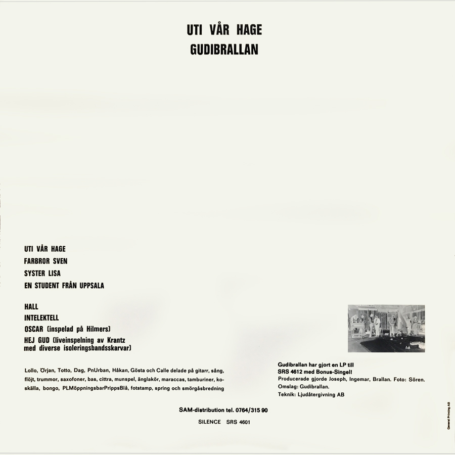 Gudibrallan LP Uti Var Hage 1971 back cover