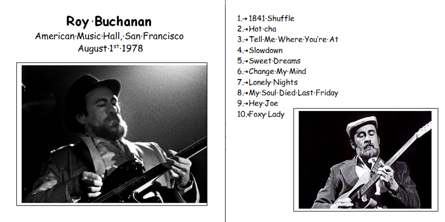 roy buchanan 1978 08 01 cdr san francisco cover out