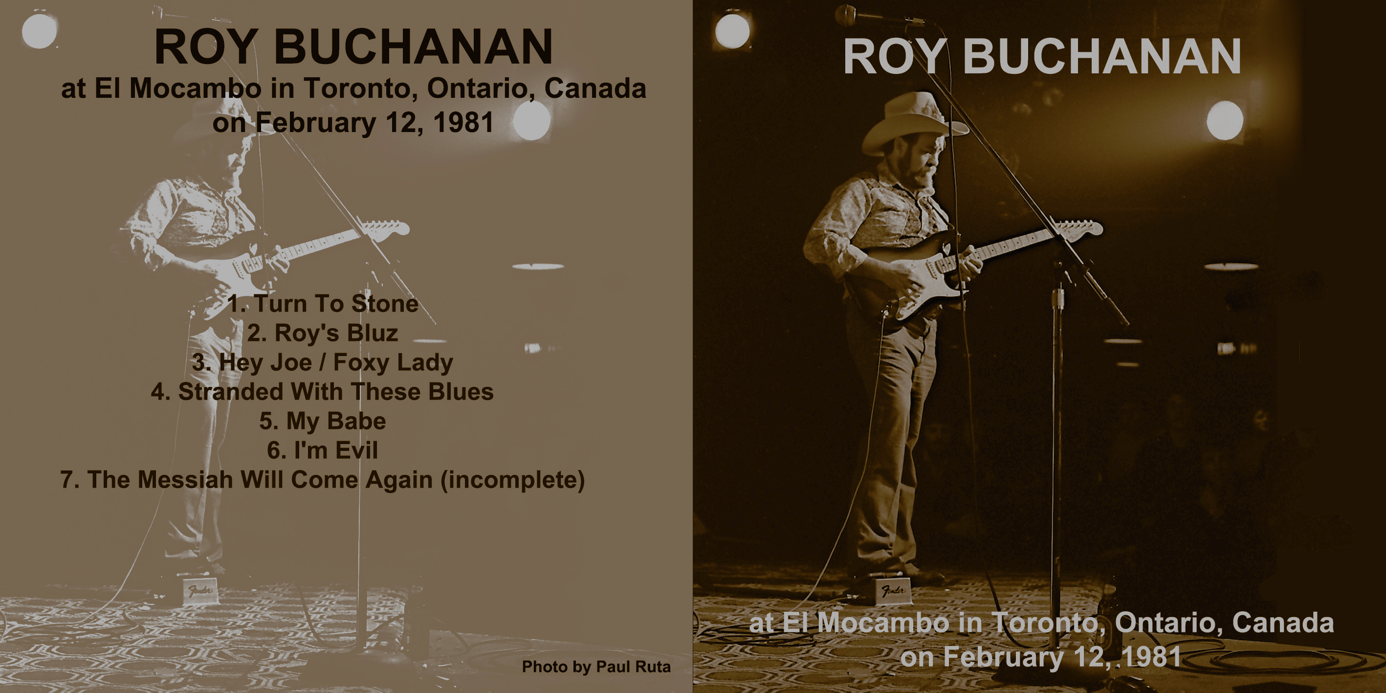 roy buchanan 1981 02 12 cdr el mocambo toronto front