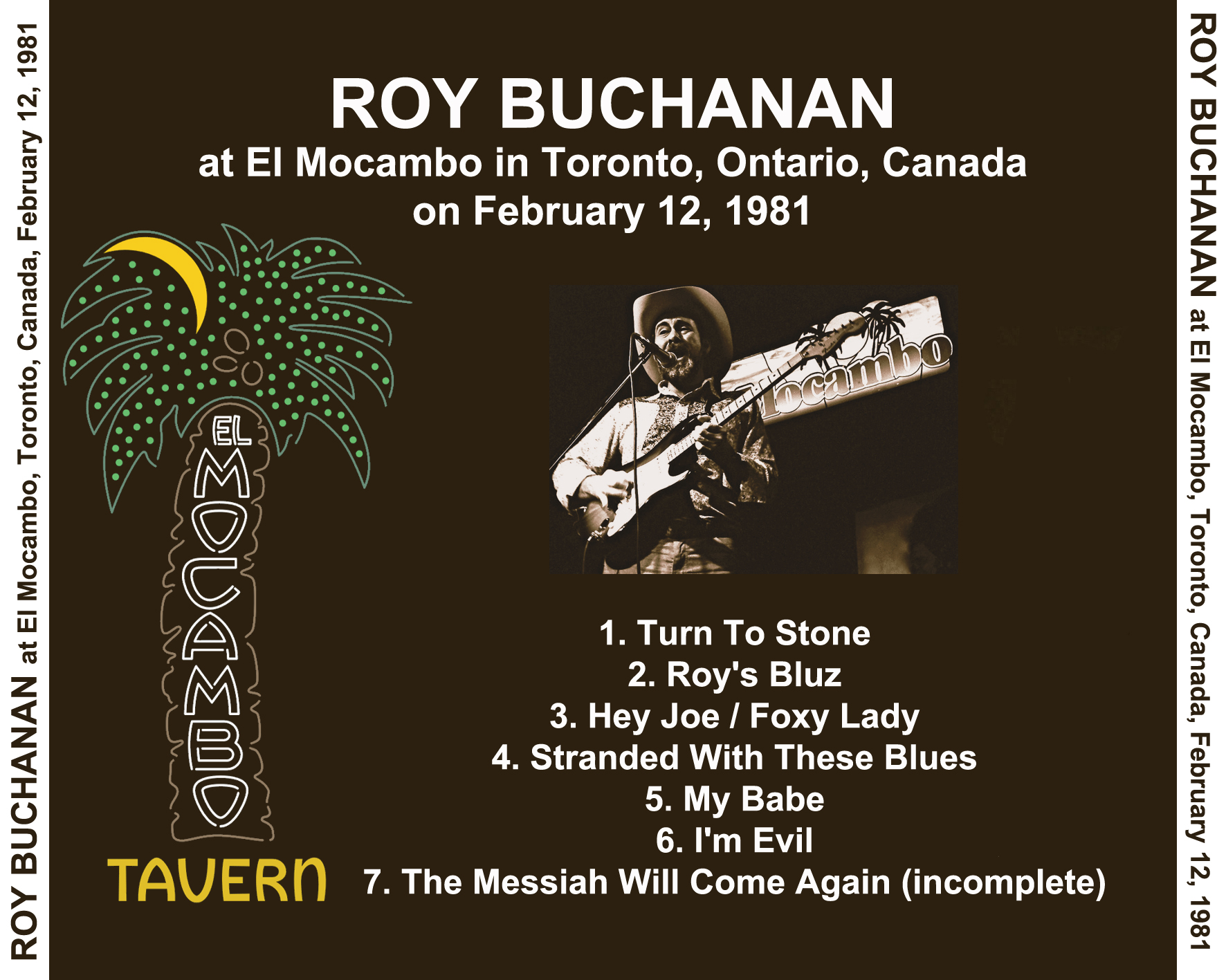 roy buchanan 1981 02 12 cdr el mocambo toronto tray