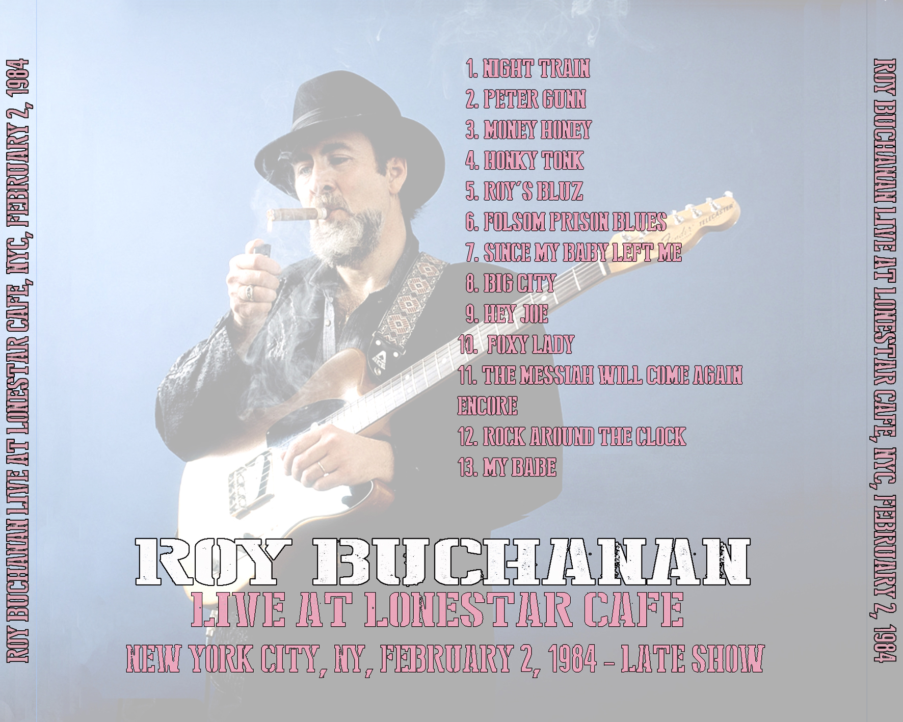 roy buchanan 1984 02 02 cdr lonestar cafe tray