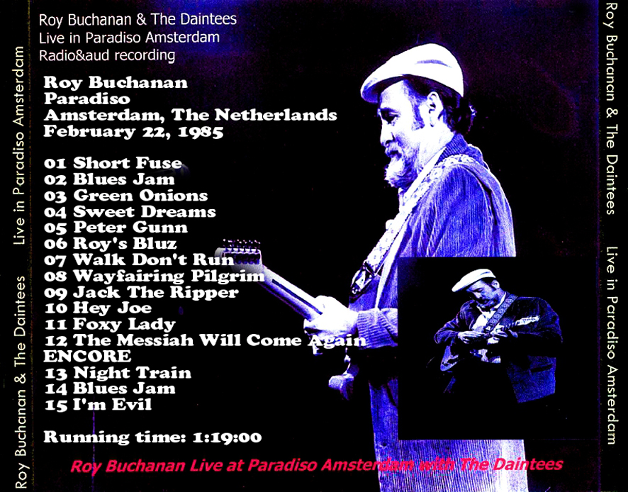 roy buchanan and the daintees cdr at paradisio amsterdam 1985 tray