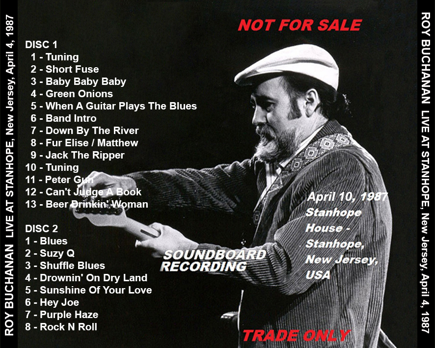 roy buchanan 1987 04 10 cdr stanhope tray