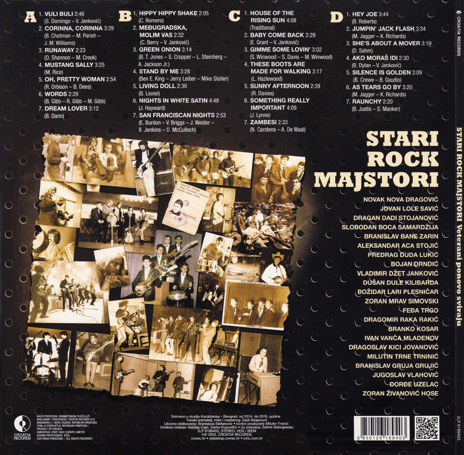 Stari Rock Majstori 2LP Veterani Ponovo Sviraju cover out left