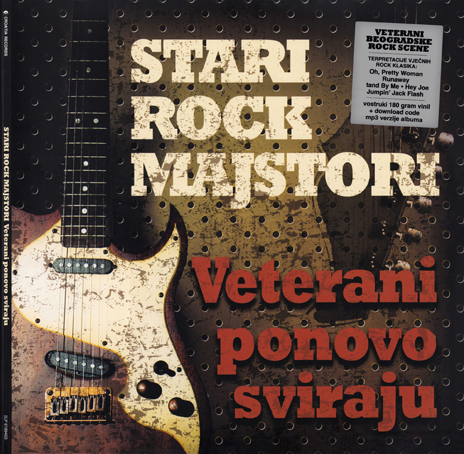 Stari Rock Majstori 2LP Veterani Ponovo Sviraju cover out right sticker