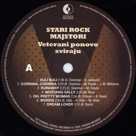 Stari Rock Majstori 2LP Veterani Ponovo Sviraju side A