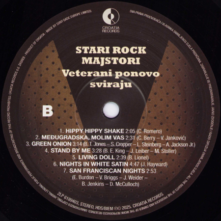 Stari Rock Majstori 2LP Veterani Ponovo Sviraju side B