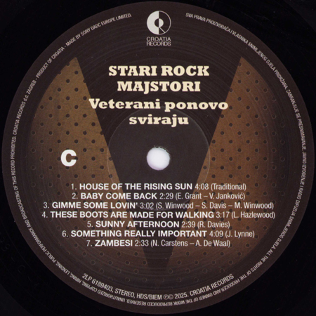 Stari Rock Majstori 2LP Veterani Ponovo Sviraju side C
