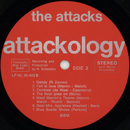 Attacks LP We Call It Attackology label 2