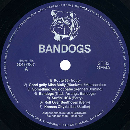 bandogs lp handmade label 1