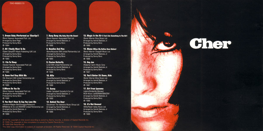 cher cd bang bang the early years out