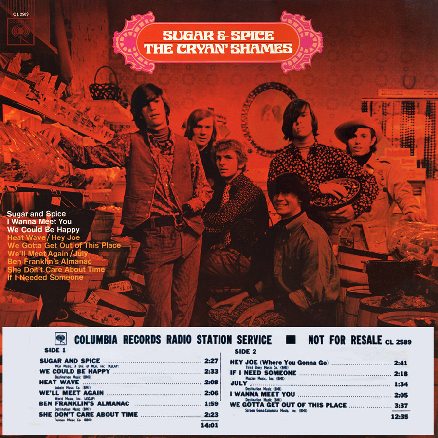 cryan shames lp sugar and sice mono front