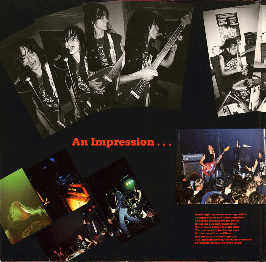 Dead Moon LP Live Evil cover in left