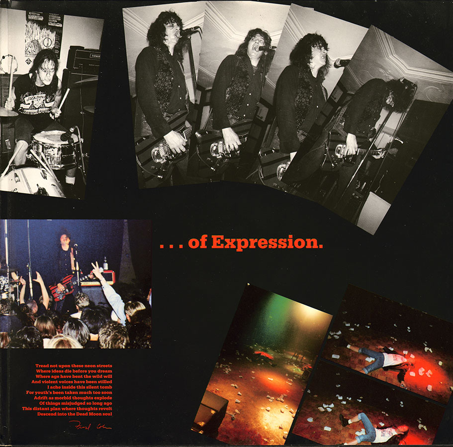 Dead Moon LP Live Evil cover in right