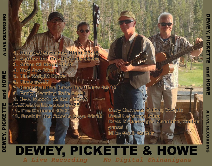 dewey pickette howe cd a live recordingtray