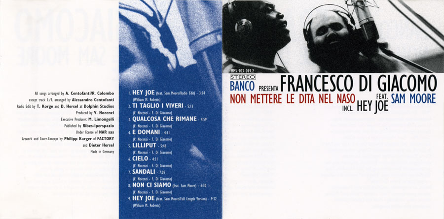 francesco di giacomo and sam moore german cd non mattere front