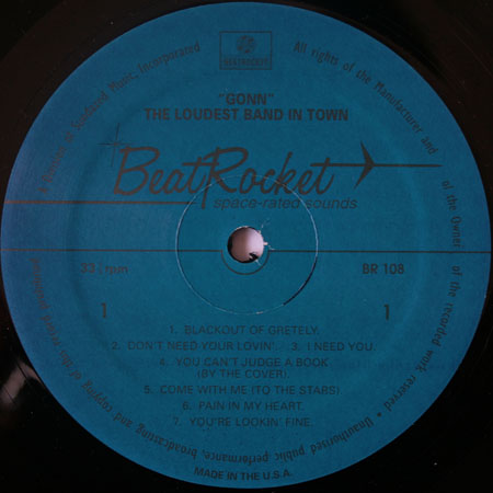 gonn lp loudest band in town label 1