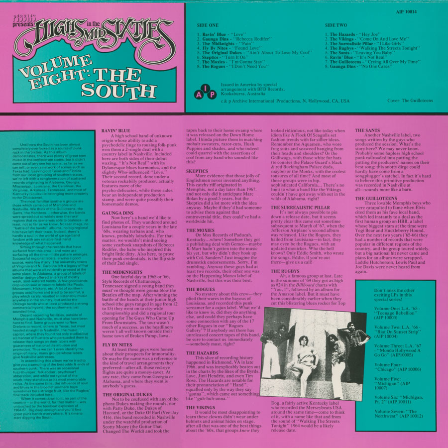 hazards lp various highs in the mid sixties 8 back
