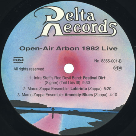 jammin the blues lp open air arbon label B