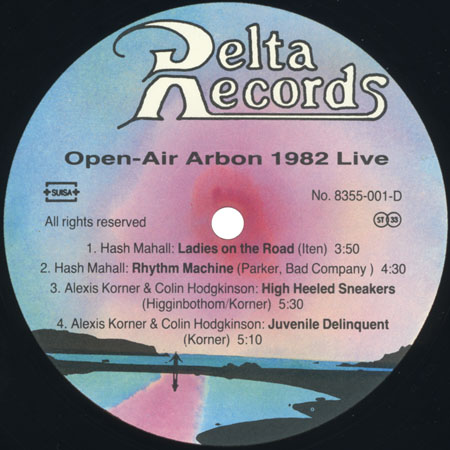 jammin the blues lp open air arbon label D