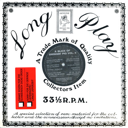 jimi lp various a slice of swingin' pig volume 2 cover in front