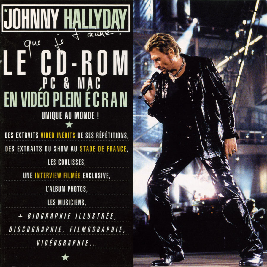 johnny cdr que je t'aime front