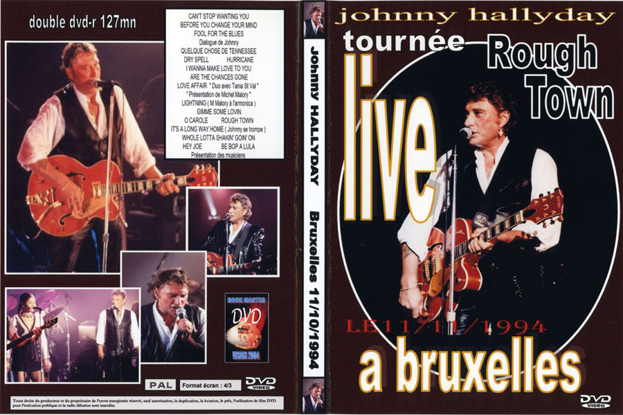 johnny hallyday 1994 11 11 bruxelles dvd front