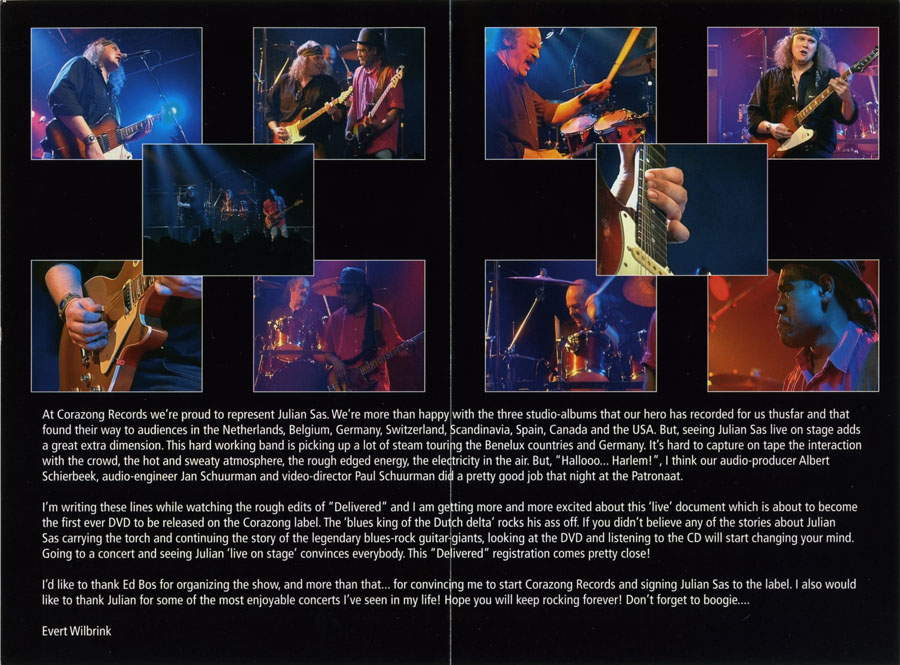 julian sas dvd delivered insert back