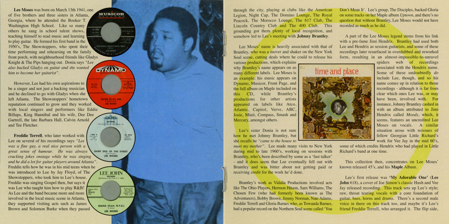 lee moses cd castle time and place booklet 3