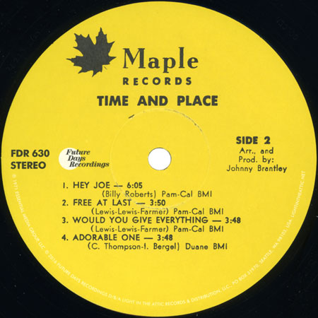 lee moses lp time and place future days black label 2