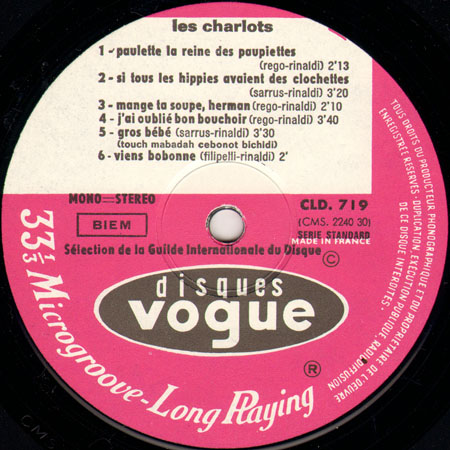 les chatlots lp charlow up label 1