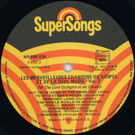 lord orchestra 2 lp les merveilleuses chansons label 2 lp 2