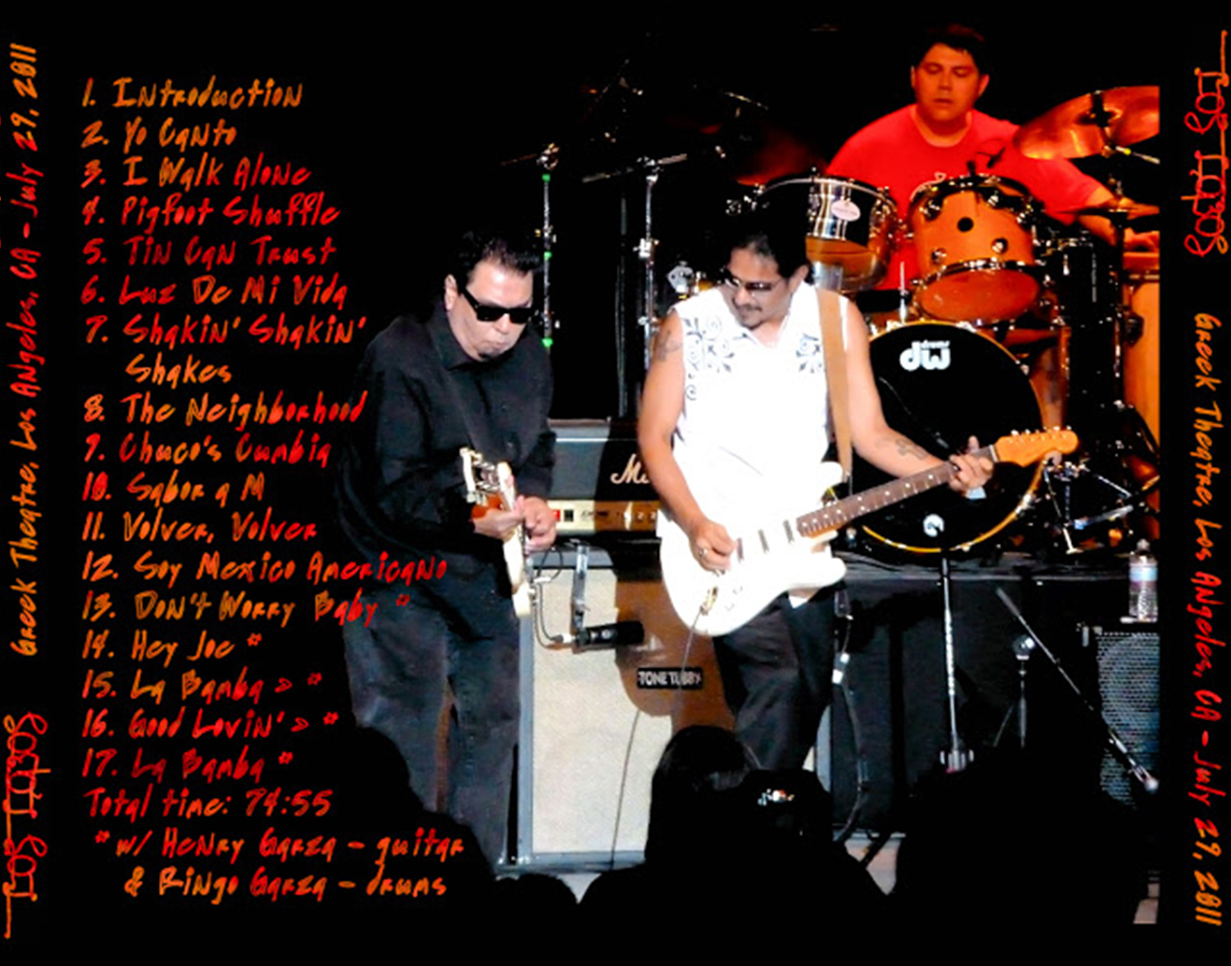 los lobos cd live at the  greek theatre tray