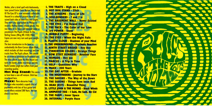 The Nomads CD various Relics of the 60's volumes 1 & 2  cover out