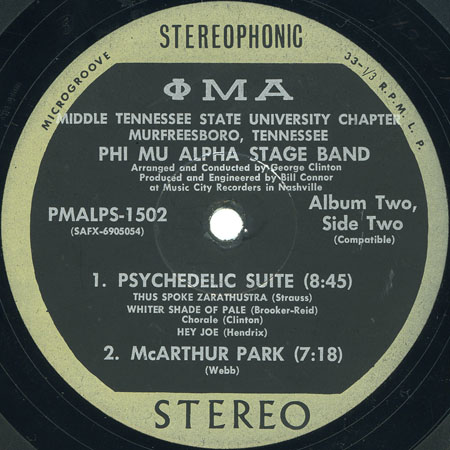 phi mu alpha stage band lp stage band album volume 2 label 2