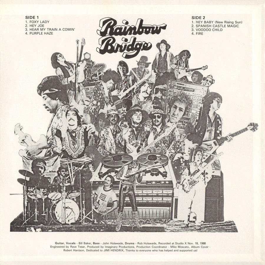 Rainbow bridge band lp a tribute to jimi hendrix back