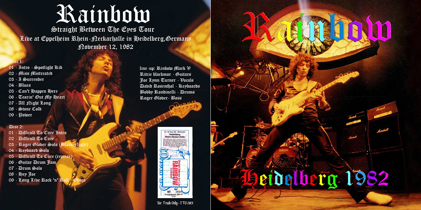 
rainbow 1982 11 12 cd heidelberg 1982 cover