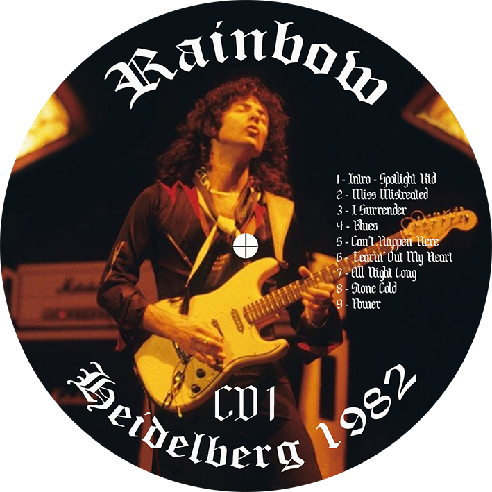 
rainbow 1982 11 12 cd heidelberg 1982 label 1