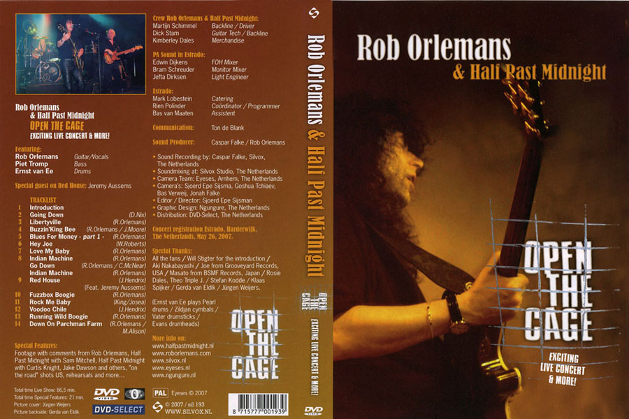 rob orlemans dvd open cage front