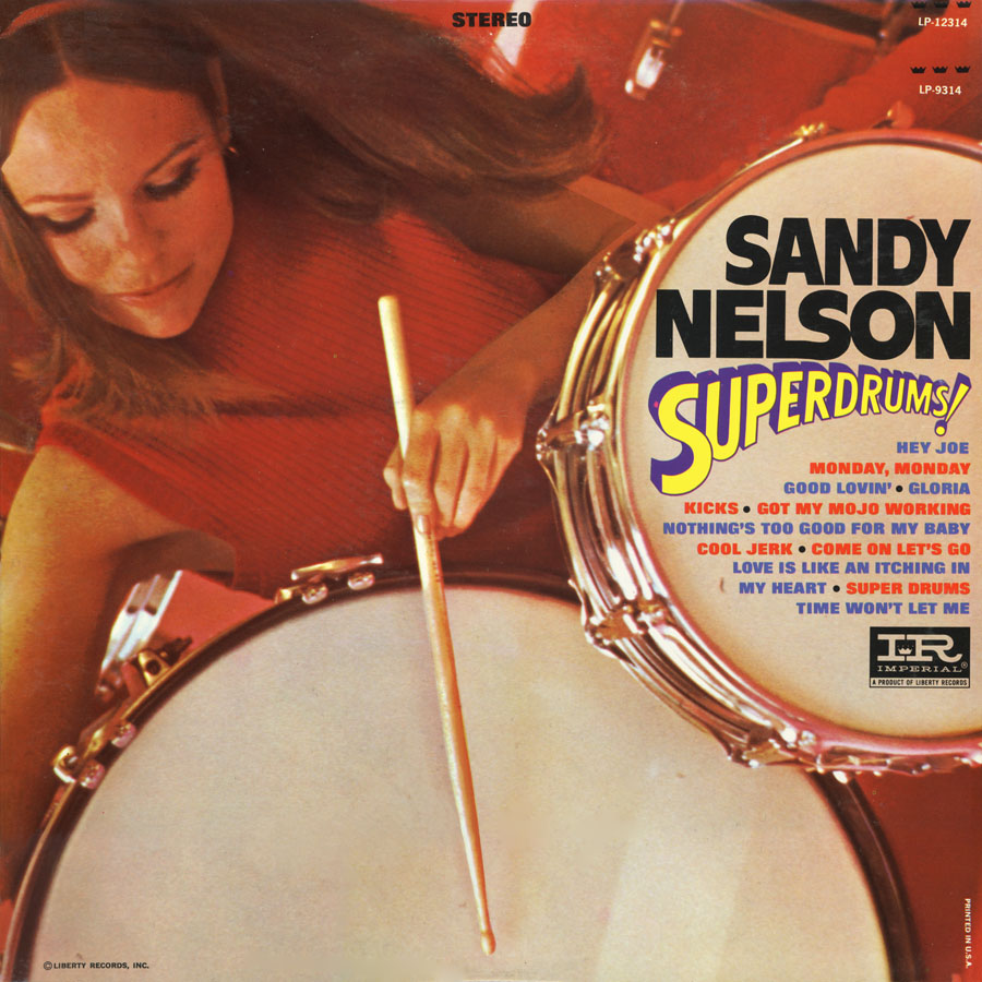 sandy nelson us lp superdrums front