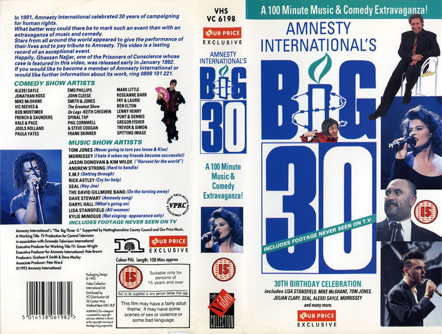 seal gilmour vhs amnesty front