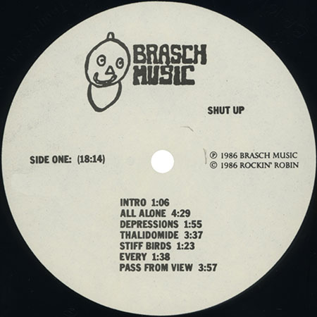 shut up lp hell in a handbasket label 1