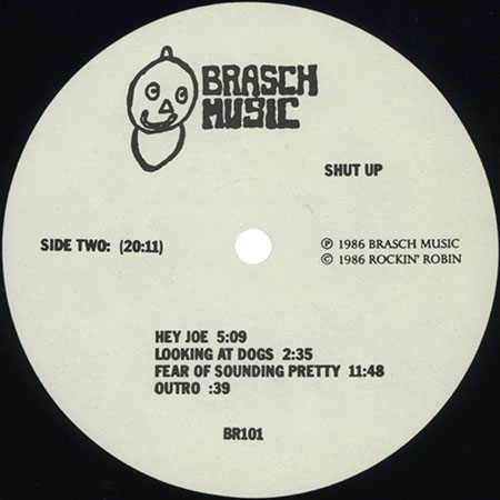 shut up lp hell in a handbasket label 2