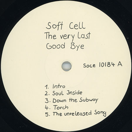 soft cell lp the art of tearing apart label 1
