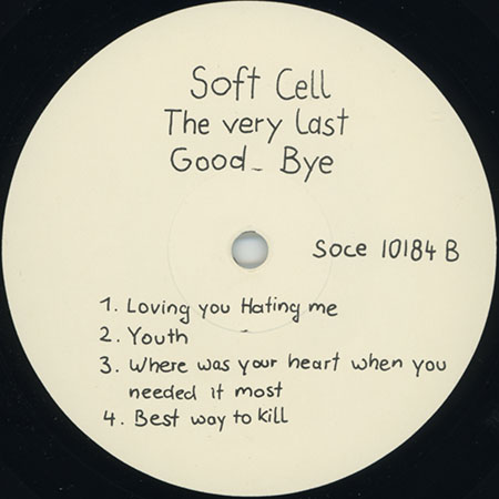 soft cell lp the art of tearing apart label 2