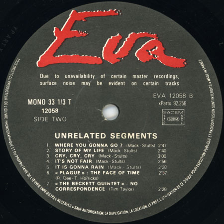 swamp rats - unrelated segment lp eva label 2