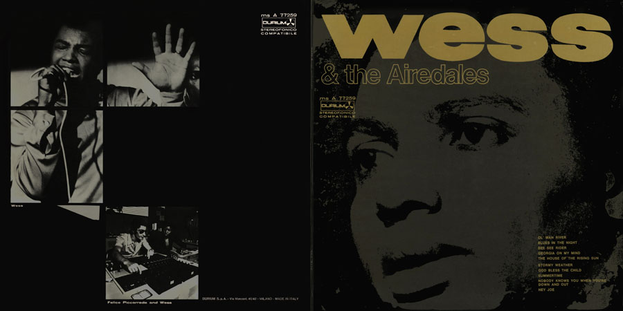 wess and the airedales LP same durium ms A 77259 Italy 1970 cover out