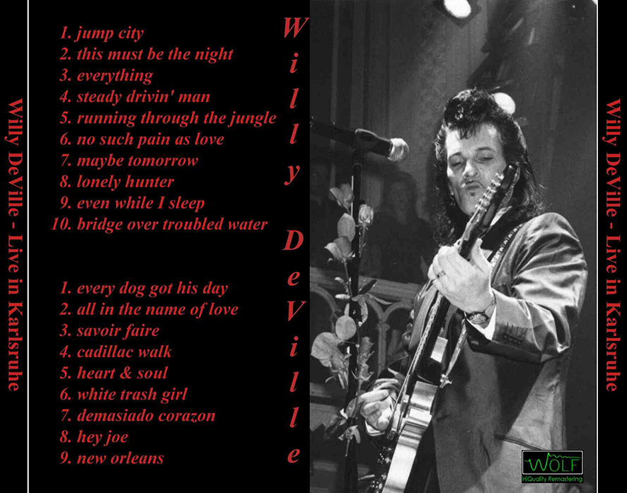 willy deville 1996 09 14 cd das fest karlsruhe germany tray