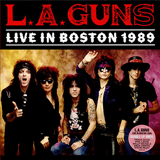 L.A. Guns 2 LP Live In Boston 1989 front sticker